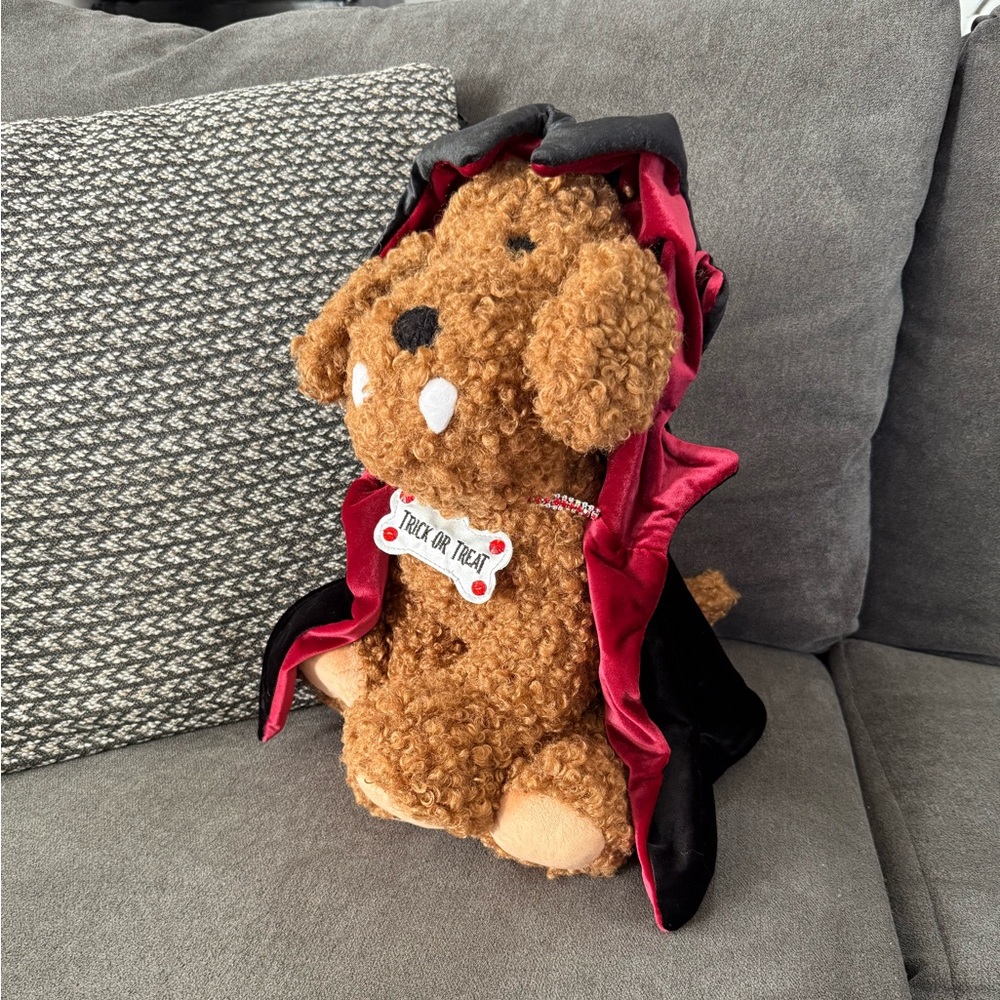 Pottery Barn Dante The Dracula Dog Shaped Pillow - Picture 3 of 11